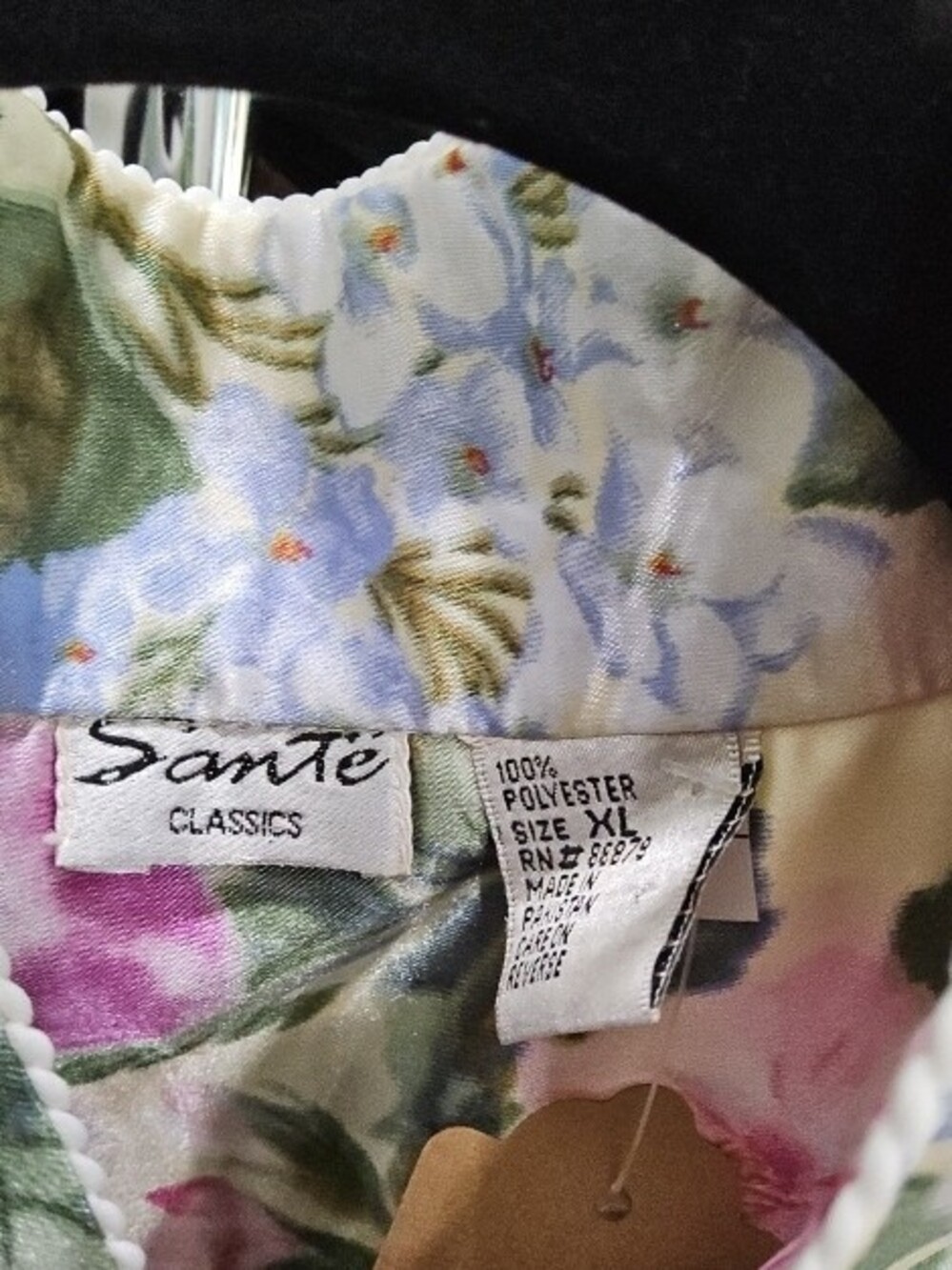 Floral Cream Midi Dress with Pink & Blue Roses - Picture 2 of 2